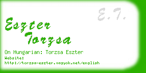 eszter torzsa business card